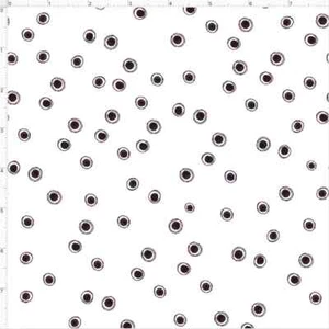 9 $ pro Yard Loralie Halo Punkte schwarz auf weiß Quilt Stoff #692-596 - Bild 1 von 1