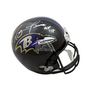 Ray Lewis HOF Autographed Baltimore Ravens Replica Full-Size Football Helmet JSA - Picture 1 of 1