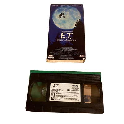 E.T. Green & Black Limited Edition Stephen Spielberg Vintsge VHS Tape - Image 1 of 4