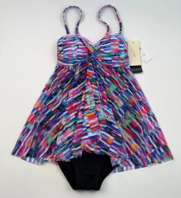 Профиль на Gottex цельный с подкладкой купальник купальник многоцветный размер 6 новый с Ярлыками - Изображение 1 из 4