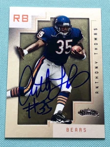 Anthony Thomas 2001 Fleer Showcase Legacy Collection autógrafo firmado RC/50 JSA - Imagen 1 de 5