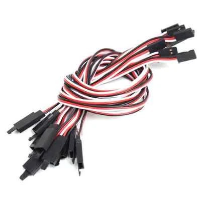 10x 30cm Servo Verlängerungskabel Futaba JR Graupner Servokabel mit Sicherung - Bild 1 von 4