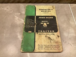 John Deere Model A Traktor S/N 584000-647999 Bedienungsanleitung Bedienungsanleitung OM-R2001R - Bild 1 von 9