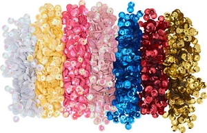 VBS Juego de Lentejuelas, 7 Colores, Ø6mm, 50g - Imagen 1 de 1