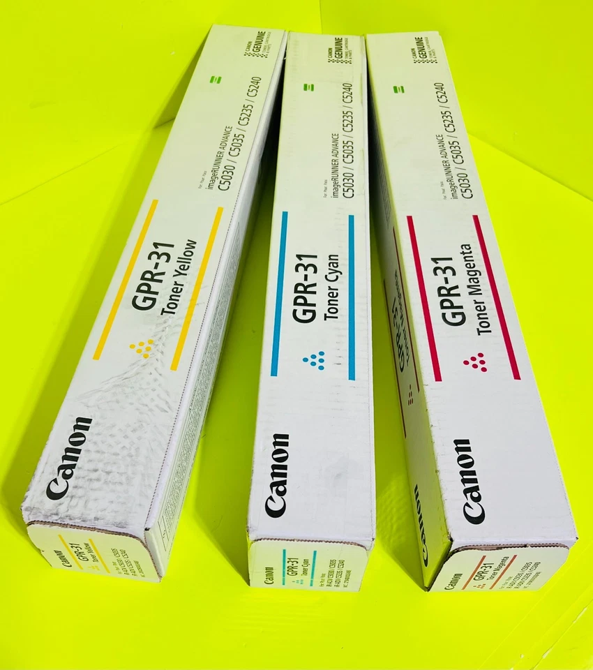Canon Rainbow Color Toner Cartridges Set for IR-ADV C5030 C5035 C5235 C5240 OEM - Image 1 of 1
