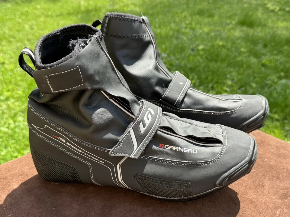 Louis Garneau Men’s Glacier Road Bike MTB Shoes Black Sz 43 8.5 Ergo Air SPD - Image 1 of 4