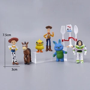 7PCS DISNEY TOY STORY FORKY BUZZ LIGHTYEAR WOODY JESSIE ACTION FIGURE MODEL GIFT - Picture 1 of 6