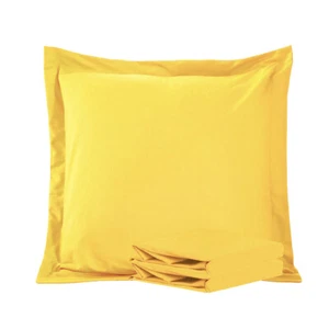 100% Brushed Microfiber Euro Pillow Shams Set of 2 Throw Pillow Cover 26 x 26 in - Picture 1 of 58
