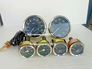 Smiths-Replica 52mm-Kit- Temp-Oil Fuel Volt+ Speedo 0-180KMH + 0-80RPM 100MM BC - Picture 1 of 3