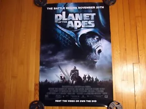 🦍 El planeta de los simios 2001 video tienda póster original Tim Burton Mark Wahlberg - Imagen 1 de 16