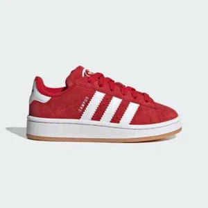 ADIDAS CAMPUS 00S Scarpe Sneakers Bambina Bambino JI4329 Rosso Lacci Elastici - Foto 1 di 6