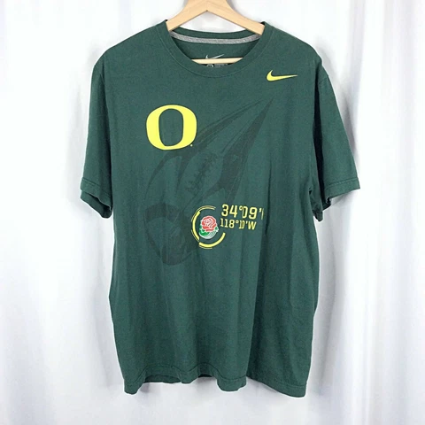 Nike Oregon Ducks T-Shirt Mens XL Rose Bowl Short Sleeve University College Cover