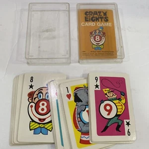 Whitman Crazy Eights 8er Kartenspiel Hülle komplett Zirkus Vintage 1951 - Bild 1 von 4