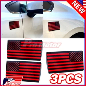 3 x 1776 USA Flag Truck Fender Tailgate Grille Hood Decal Metal Emblem Badge - Picture 1 of 1