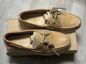 Sperry Herren Authentic Original™ Leder Bootsschuh Creme - Größe 08,5 M (SPE13) - Bild 1 von 8
