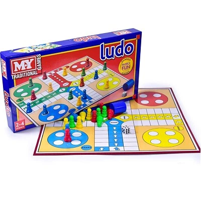 Ludo Traditional Board Game Set Kids Adult Boys Girls Toy Classic Family Fun - Image 1 of 4