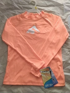 Kanu Surf Boys Girl Long-Sleeve Platinum UPF 50+ Rash guard Blue neon  Size 10 - Picture 1 of 3