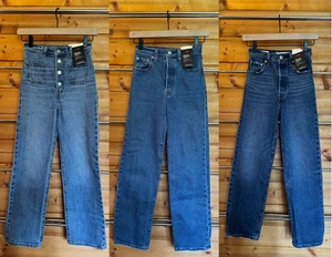 Jeans donna Levi's Premium Ribcage dritto alla caviglia - 23X27 - Foto 1 di 19