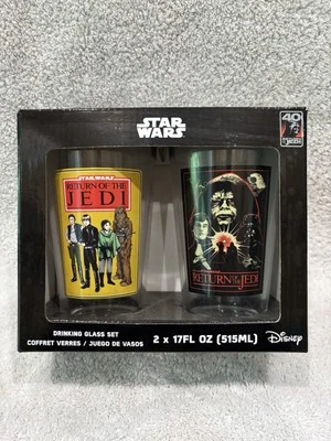 ⚡️Funko Star Wars Return of the Jedi Pint Drinking Glass Set Disney🆕 - Image 1 of 4
