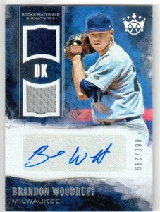2018 Panini Diamond Kings BRANDON WOODRUFF ROOKIE AUTO & GU JERSEY! #/299! - Picture 1 of 1