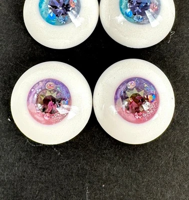 16mm Resin BJD doll eyes - Swan Doll swarovski crystals premium eyes Fairyland - Image 1 of 4