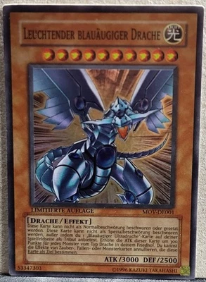 YU-GI-OH! - 1x Leuchtender Blauäugiger Drache - MOV-DE001 - Super - Deutsch - Bild 1 von 4