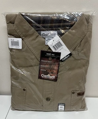 De Colección Carhartt Camisa a Cuadros Forrada de Vellón con Botones a Presión Chaqueta Jac Talla 2XL NUEVA NOS Foto 1 de 4