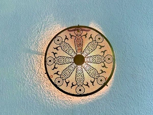 Morocca Wall Brass Wall Sconce, Moroccan Handmade Brass Wall Decor, Moroccan Lam - Picture 1 of 7