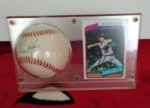 Nolan Ryans signierte Baseball- und Spielerkarte - Bild 1 von 3
