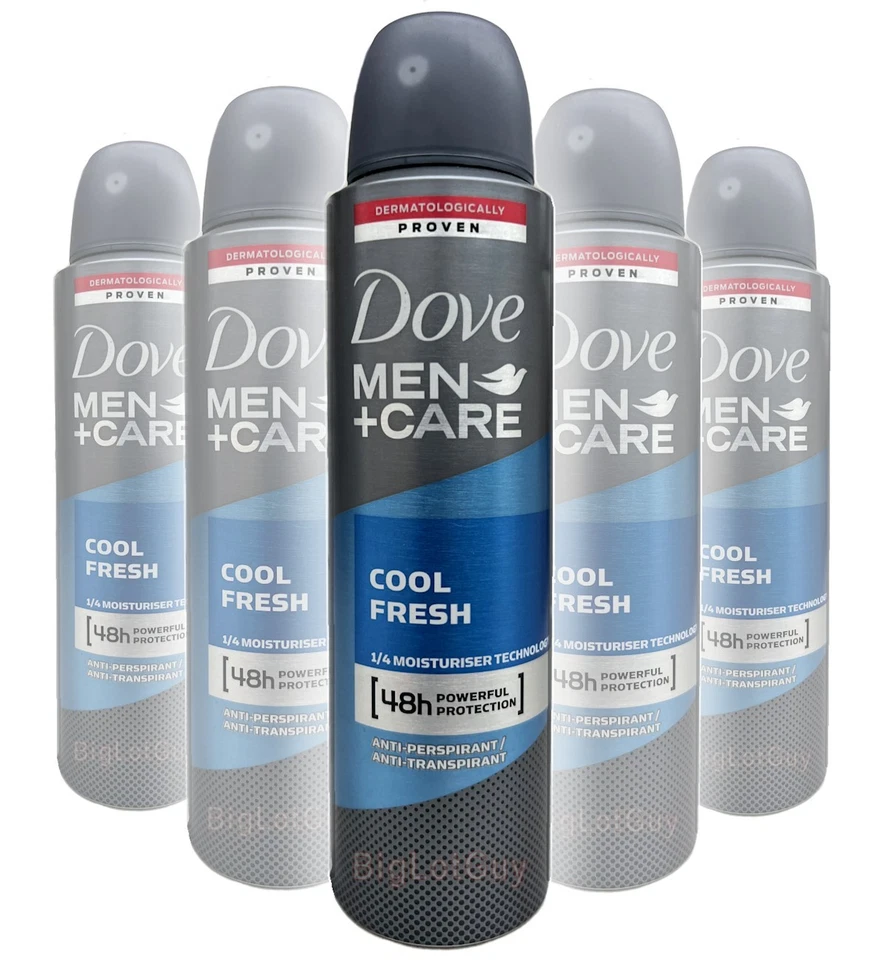 Dove Men+Care Active COOL FRESH Antiperspirant Deodorant Body Spray 150ml = 5oz - Image 1 of 1