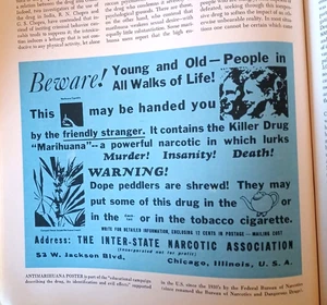 1972 "Altered States Of Awareness" Scientific American Marihuana Hallucinogenic - Picture 1 of 6