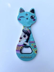 Kitty Bottle Opener Mexican Light Blue - Picture 1 of 2