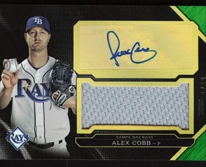 2016 Topps Triple Threads Unity Autografo Jumbo Relics Alex Cobb Auto /50 Tampa - Foto 1 di 2
