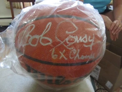 Bob Cousy Firmado "HOF 71" Inscrito NBA Baloncesto Certificado de Autenticidad Boston Celtics Foto 1 de 2