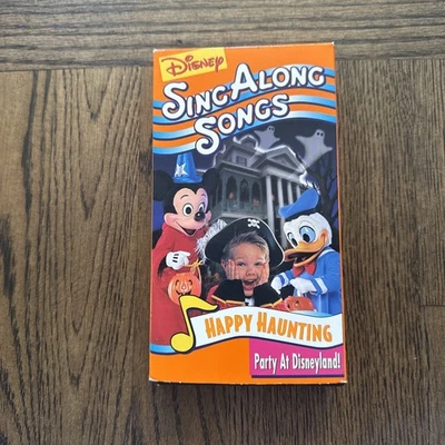 Disney Sing Along Songs Happy Haunting Party At Disneyland VHS Tape Halloween - Image 1 of 4