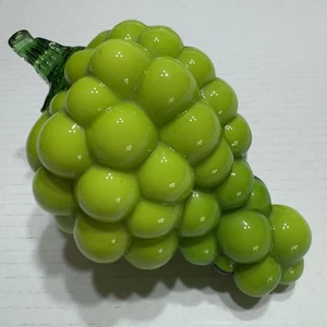 ArtGlass Obst Dekor Trauben Cluster Grün Küche Murano Stil Herzstück MCM - Bild 1 von 12