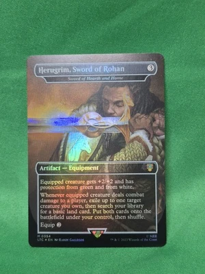 MTG Lord of the Rings Herugrim Sword of Rohan Surge Foil - Image 1 of 2