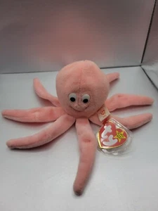 RARE RETIRED ORIGINAL TY BEANIE BABY INKY 1993 1994 PVC PELLETS TAG ERRORS MINT - Picture 1 of 10