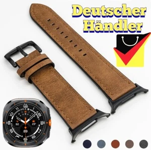 Skórzany pasek do Samsung Galaxy Watch 7 Ultra 47mm sportowy pasek zegarek smart - Zdjęcie 1 z 33