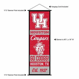 University of Houston Cougars Room Banner Poster Art Canvas - Picture 1 of 3
