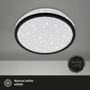 Plafón LED Plafón Cielo estrellado 24W Negro Ø21,7cm 4000K Briloner - Imagen 1 de 6
