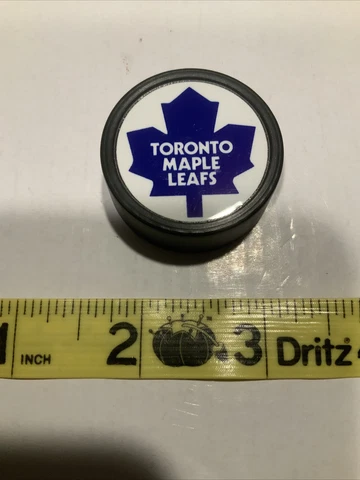 Vintage Toronto Maple Leafs Hockey Puck Magnet NHL Cover