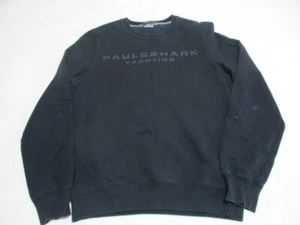 Mens Paul & Shark Logo Sweatshirt Jumper Large Size Navy Blue - Made in Italy - Picture 1 of 6