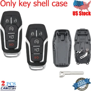 Par de 2 fundas de repuesto para Ford F-150 2015 2016 2017 mando a distancia inteligente llavero carcasa - Imagen 1 de 6