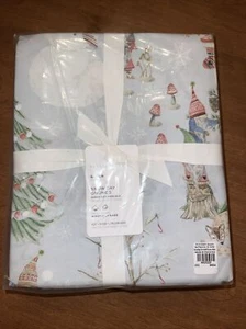 Pottery Barn Snow Day Gnomes Percale Queen Sheet Set - Picture 1 of 3