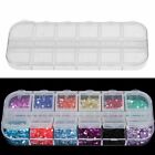 Tranparent Plastic Storage Case 12 Grid Slots Suitable Use For Small Beads Items