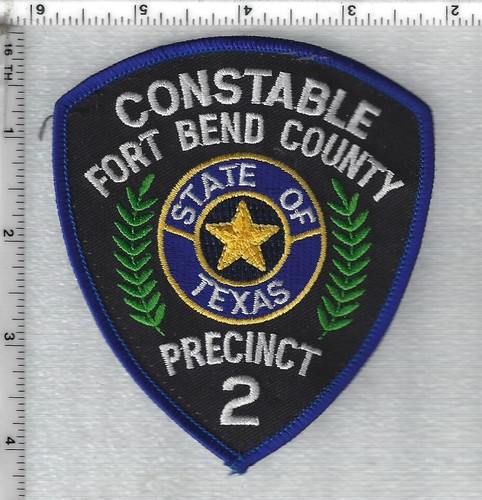 Fort Bend County Constable Precinct 2 (Texas) Shoulder Patch | eBay