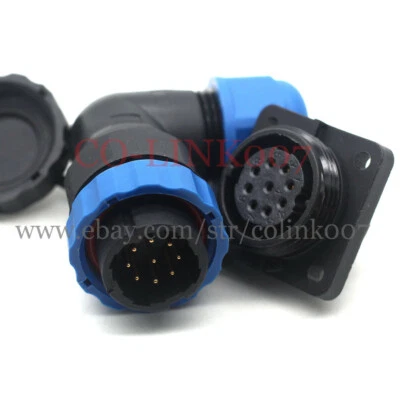 SD20 9pin Aviation Connector, Waterproof Panel Mount Heavy Automotive Plug 5A - Image 1 of 4