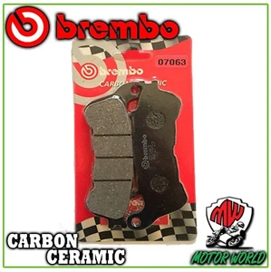 07063 BREMBO 2 PASTIGLIE ANTERIORI CERAMIC HONDA SW-T 600 2015 2016 2017 2018 - Foto 1 di 1
