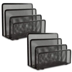 Desk Mail Organizer 2 Pack Office Small Letter Sorter Desktop File Organizer ... - Picture 1 of 6